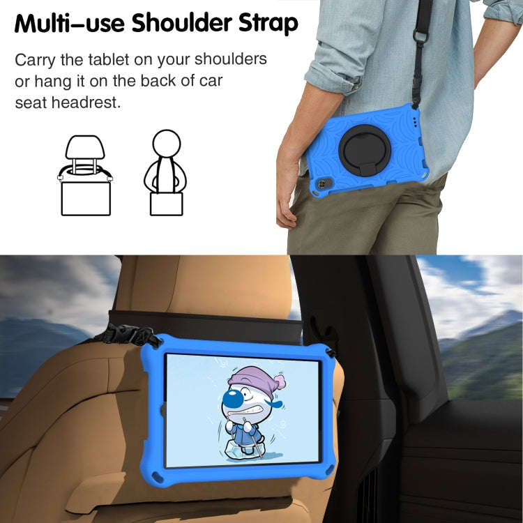 For Huawei MatePad T8 Spider King Silicone Protective Tablet Case(Blue)