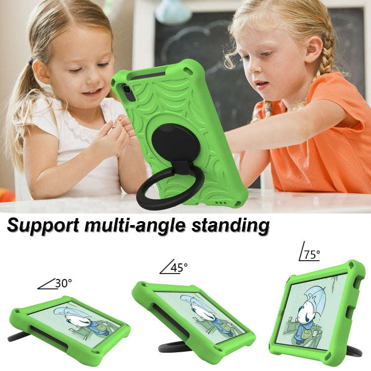 For Huawei MatePad T8 Spider King Silicone Protective Tablet Case(Green)