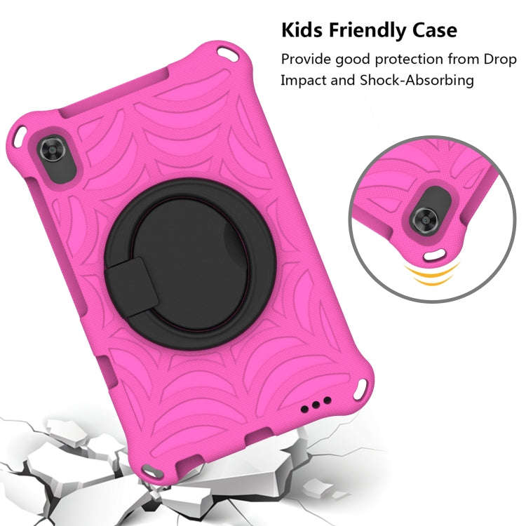 For Huawei MatePad T8 Spider King Silicone Protective Tablet Case(Rose Red)