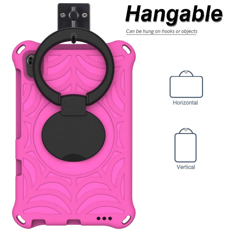 For Huawei MatePad T8 Spider King Silicone Protective Tablet Case(Rose Red)