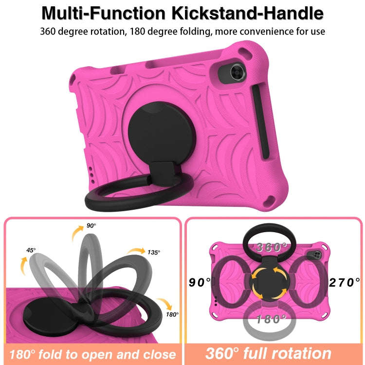For Huawei MatePad T8 Spider King Silicone Protective Tablet Case(Rose Red)
