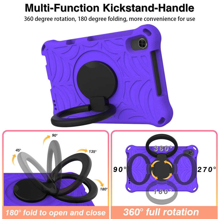 For Huawei MatePad T8 Spider King Silicone Protective Tablet Case(Purple)