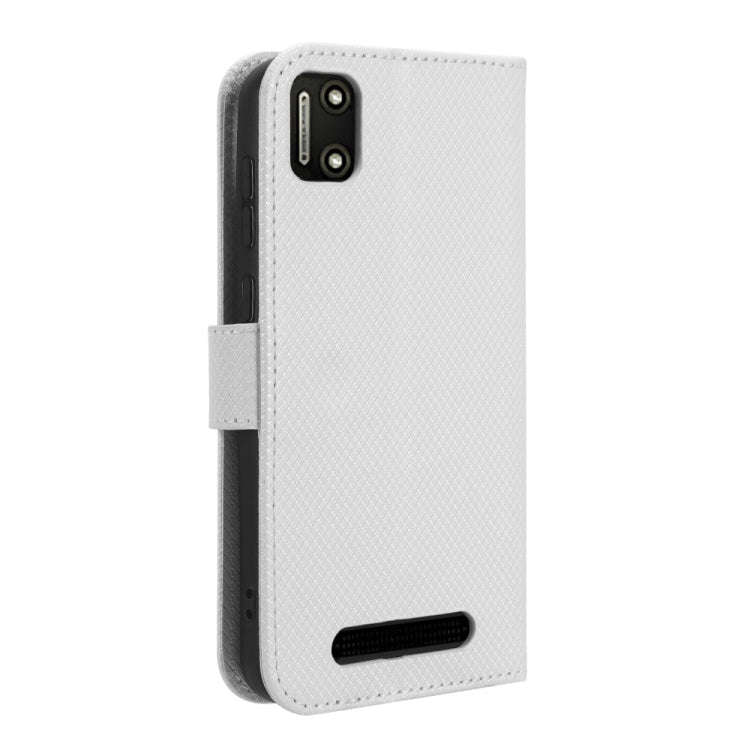 For Cloud Mobile Stratus C7 Diamond Texture Leather Phone Case(White)