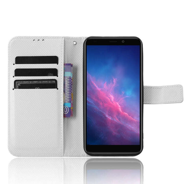 For Cloud Mobile Stratus C7 Diamond Texture Leather Phone Case(White)