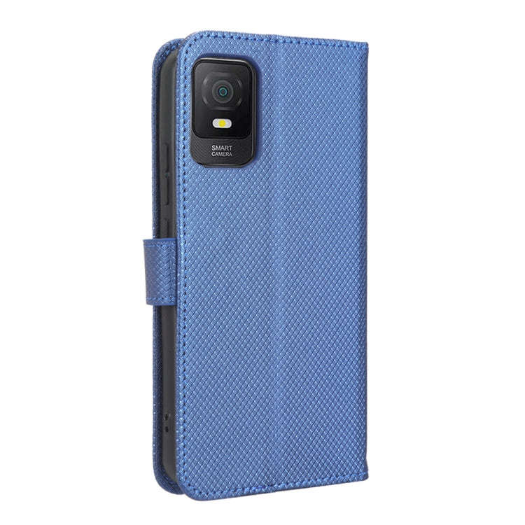 For TCL 403 Diamond Texture Leather Phone Case(Blue)