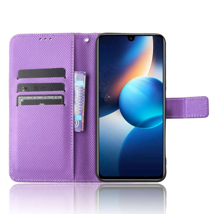 For Infinix Zero 20 X6821 Diamond Texture Leather Phone Case(Purple)