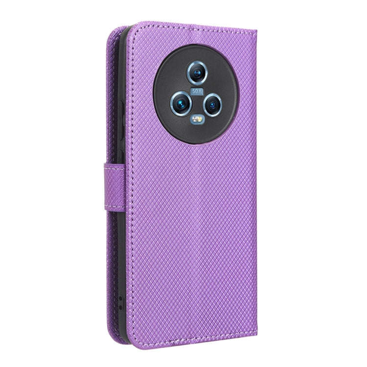 For Honor Magic5 Diamond Texture Leather Phone Case(Purple)