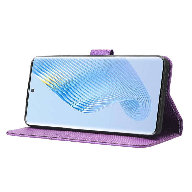 For Honor Magic5 Diamond Texture Leather Phone Case(Purple)