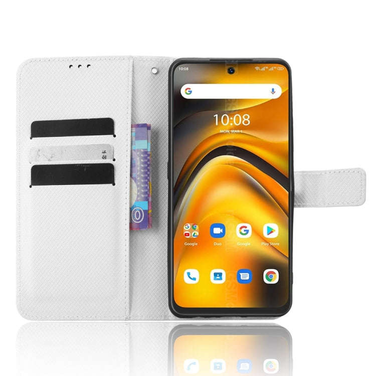 For Umidigi A13 Pro 5G Diamond Texture Leather Phone Case(White)