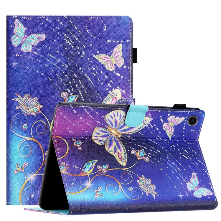 Coloured Drawing Stitching Leather Tablet Case for Huawei MatePad T10 / T10s / Enjoy Tablet 2  / ...