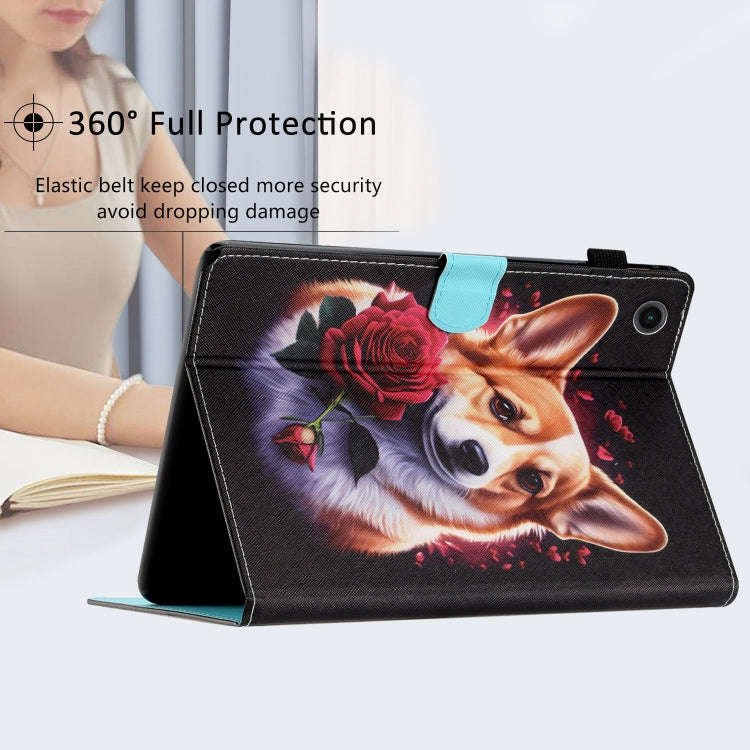 Coloured Drawing Stitching Leather Tablet Case for Huawei MatePad T10 / T10s / Enjoy Tablet 2  / ...