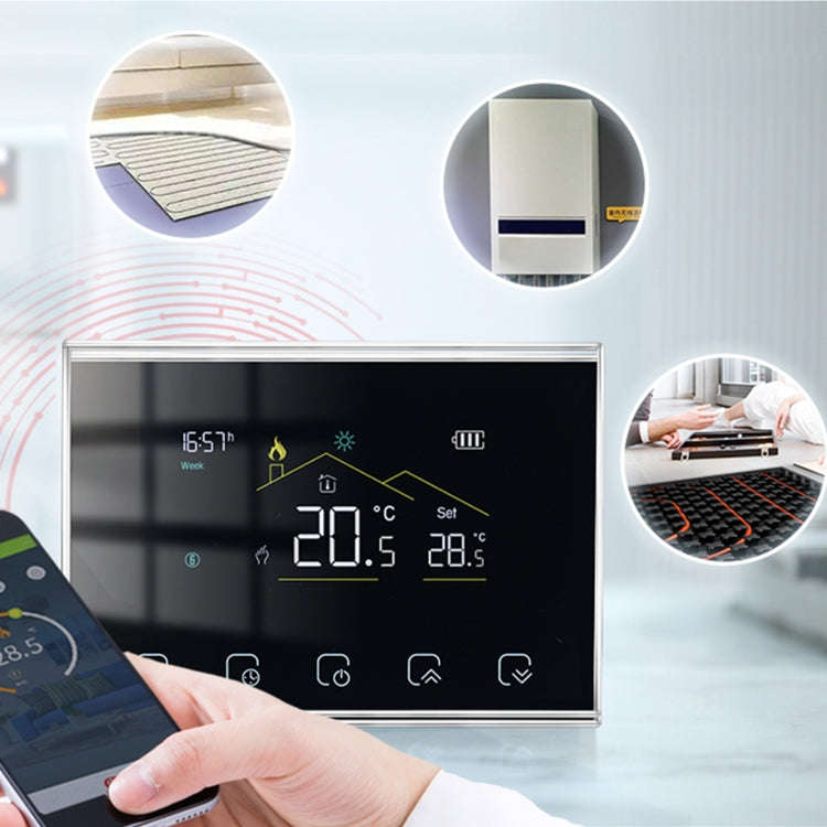 BHT-8000RF-VA- GAC Wireless Smart LED Screen Thermostat Without WiFi, Specification:Water / Boile...