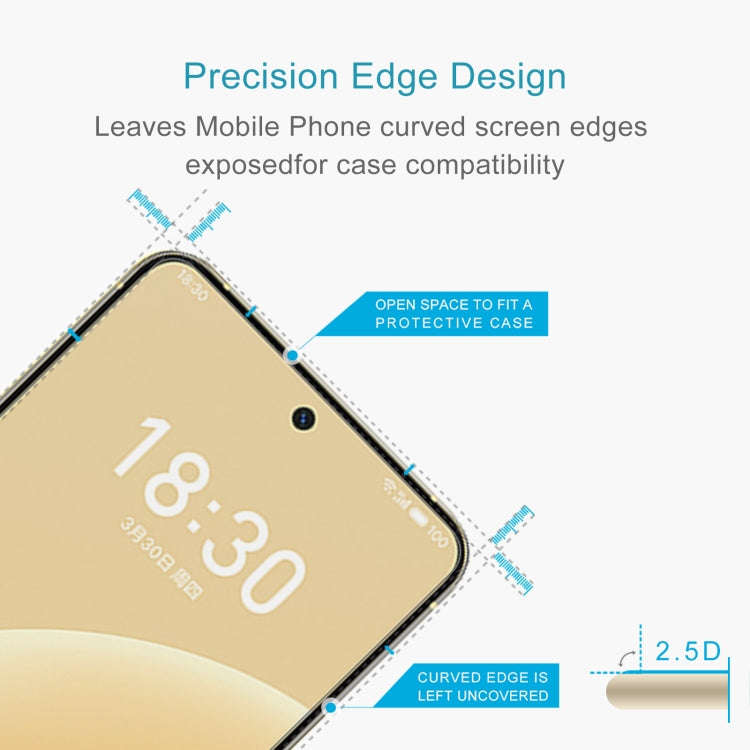 For Meizu 20 50 PCS 0.26mm 9H 2.5D Tempered Glass Film