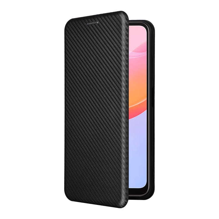 For Blackview A85 Carbon Fiber Texture Flip Leather Phone Case(Black)
