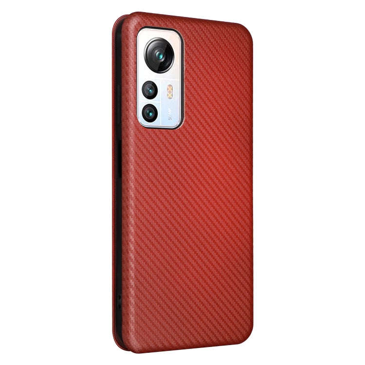 For Blackview A85 Carbon Fiber Texture Flip Leather Phone Case(Brown)