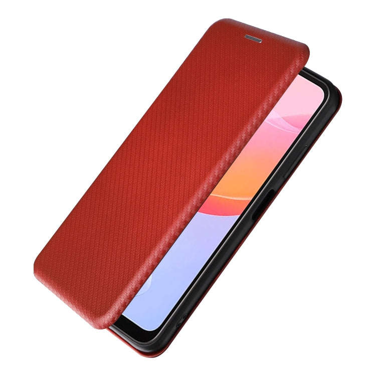 For Blackview A85 Carbon Fiber Texture Flip Leather Phone Case(Brown)