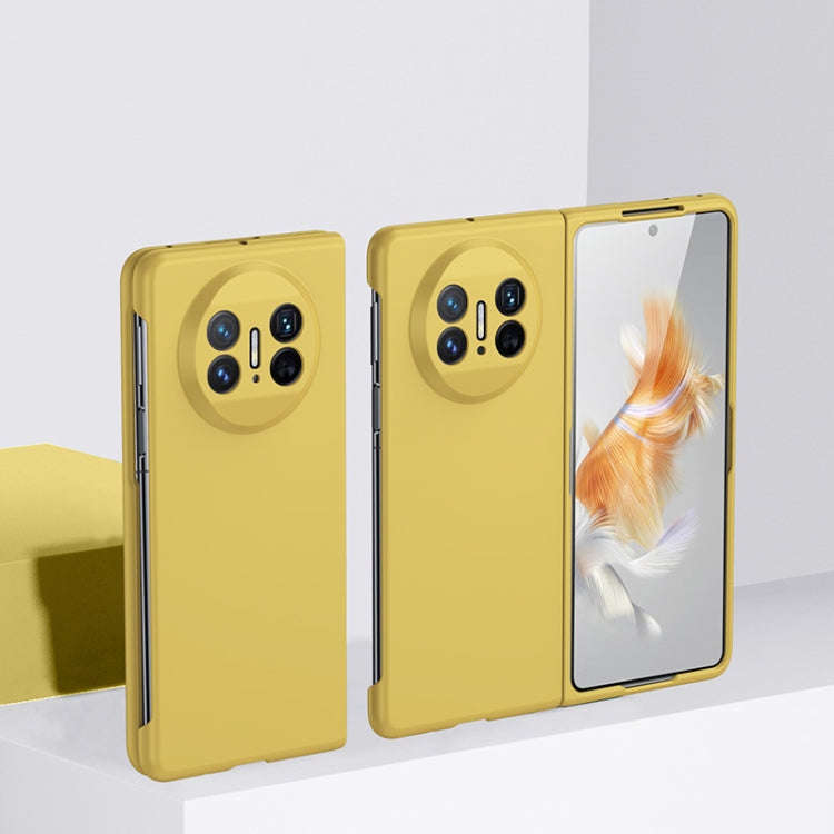 For Huawei Mate X3 Skin-feel Shockproof Full Coverage Phone Case(Yellow)