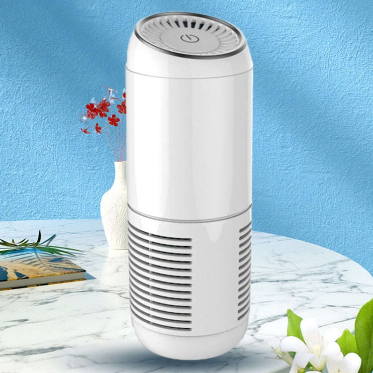 Y-20 Desktop Car Negative Ion Air Purifier(White)