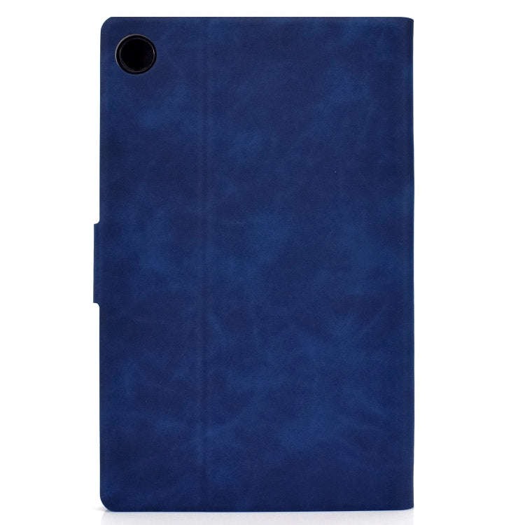 For Huawei MatePad SE Cowhide Texture Horizontal Flip Tablet Leather Case(Blue)