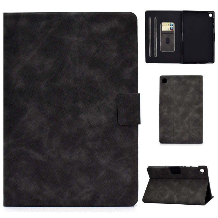 For Huawei MatePad SE Cowhide Texture Horizontal Flip Tablet Leather Case(Grey)