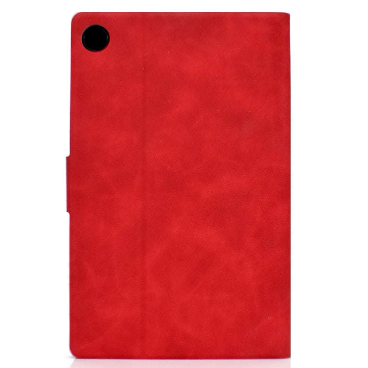 For Huawei MatePad SE Cowhide Texture Horizontal Flip Tablet Leather Case(Red)