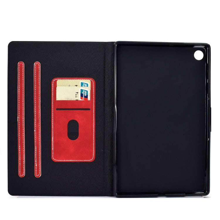 For Huawei MatePad SE Cowhide Texture Horizontal Flip Tablet Leather Case(Red)