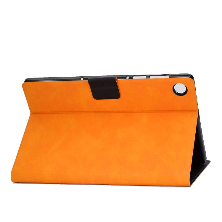 For Huawei MatePad SE Cowhide Texture Horizontal Flip Tablet Leather Case(Khaki)