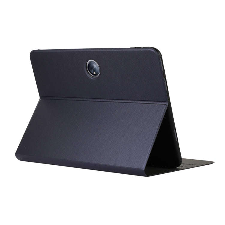 For OPPO Pad 2 11.6 inch Voltage Elastic Texture Flip Leather Tablet Case(Dark Blue)