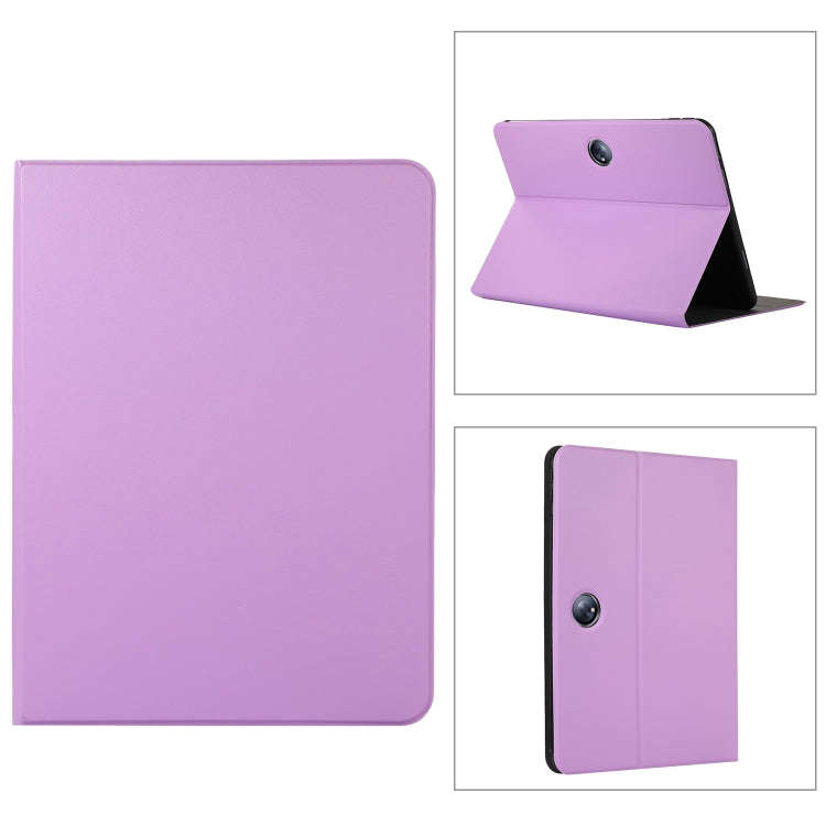 For OPPO Pad 2 11.6 inch Voltage Elastic Texture Flip Leather Tablet Case(Purple)