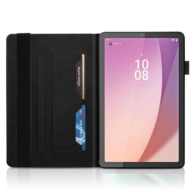 For Lenovo Tab M9 Life Tree Embossed Flip Leather Tablet Case(Black)