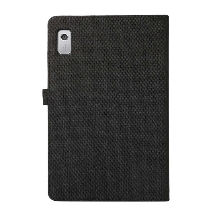 For Lenovo Tab M9 Fabric Leather Tablet Case(Black)