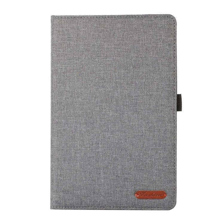 For Lenovo Tab M9 Fabric Leather Tablet Case(Grey)