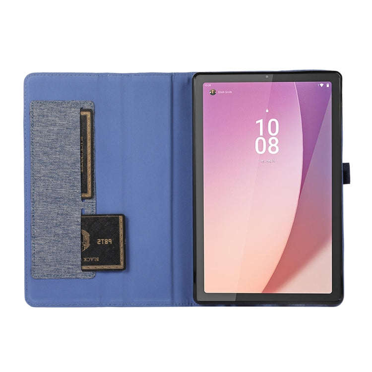 For Lenovo Tab M9 Fabric Leather Tablet Case(Grey)