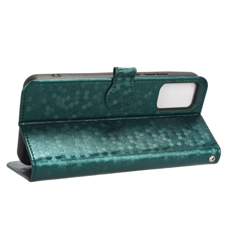 For TCL 403 Honeycomb Dot Texture Leather Phone Case(Green)