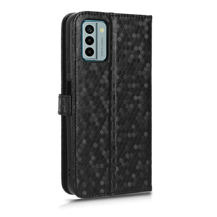 For Nokia G22 4G Honeycomb Dot Texture Leather Phone Case(Black)