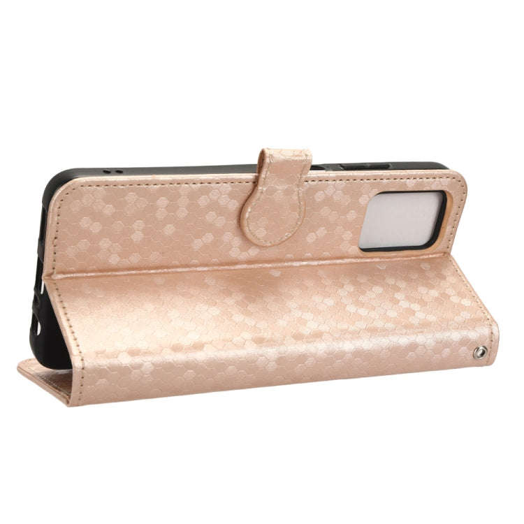For Nokia G22 4G Honeycomb Dot Texture Leather Phone Case(Gold)