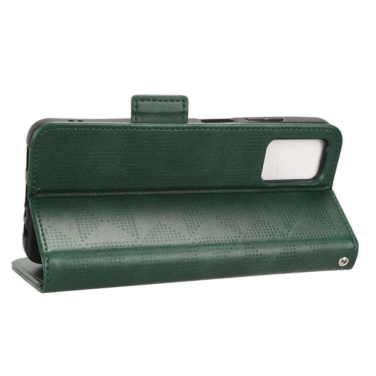 For Nokia G22 4G Symmetrical Triangle Leather Phone Case(Green)