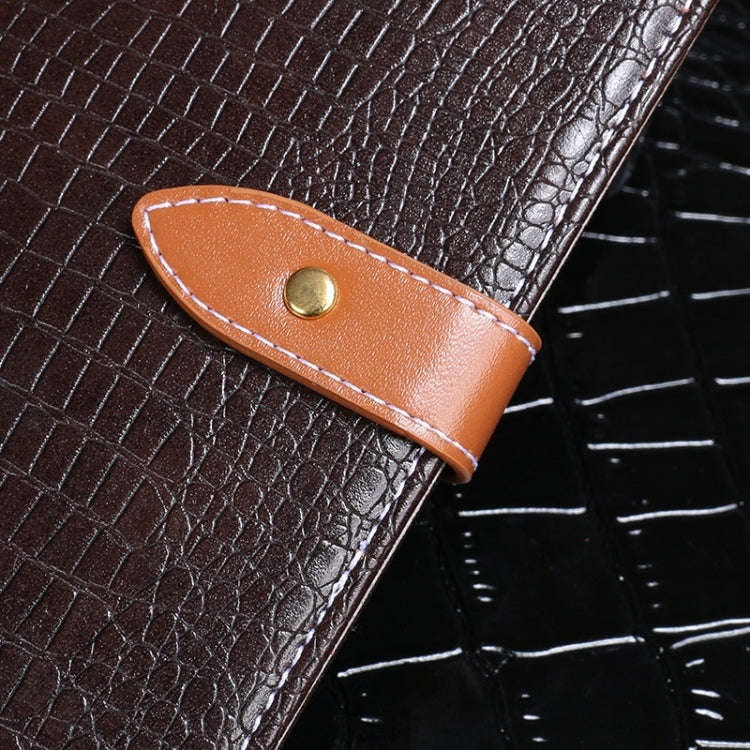 For Ulefone Note 14 idewei Crocodile Texture Leather Phone Case(Dark Blue)