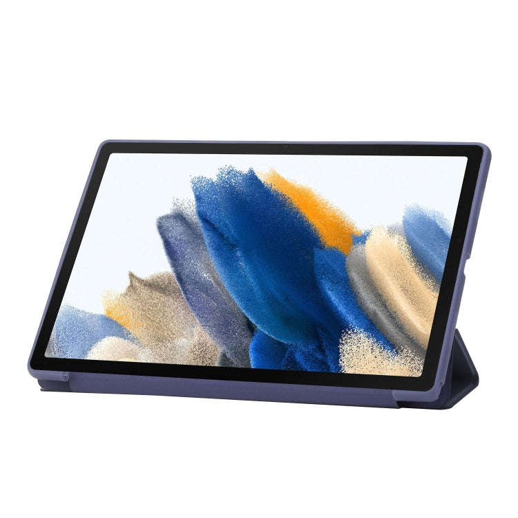 For Huawei Matepad SE 3-fold TPU Leather Tablet Case(Lavender Grey)