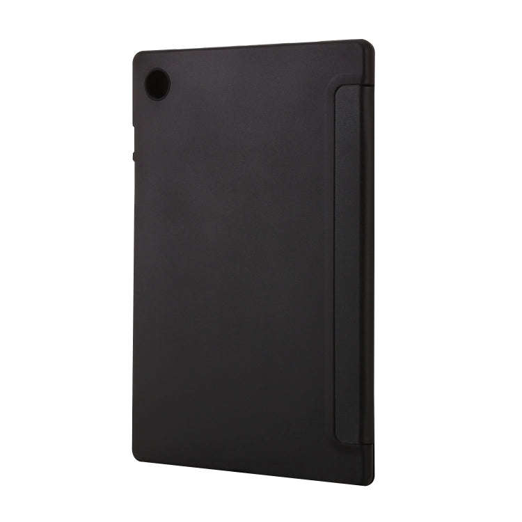 For Huawei Matepad SE 3-fold TPU Leather Tablet Case(Black)