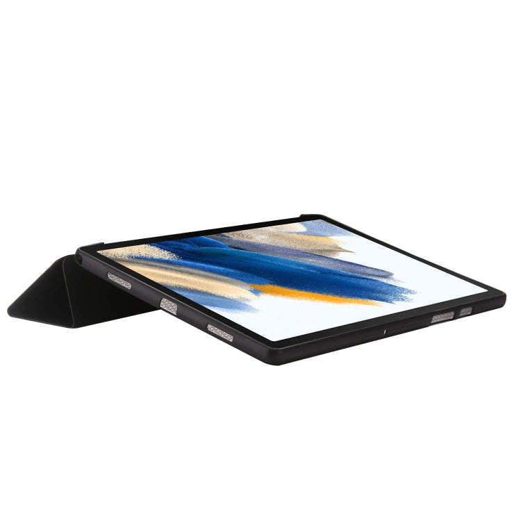 For Huawei Matepad SE 3-fold TPU Leather Tablet Case(Black)