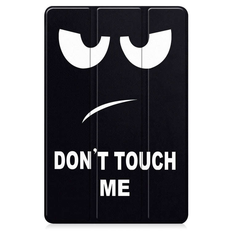 For Huawei MatePad 11 2023 Custer Painted 3-Fold Holder Leather Smart Tablet Case(Big Eye)