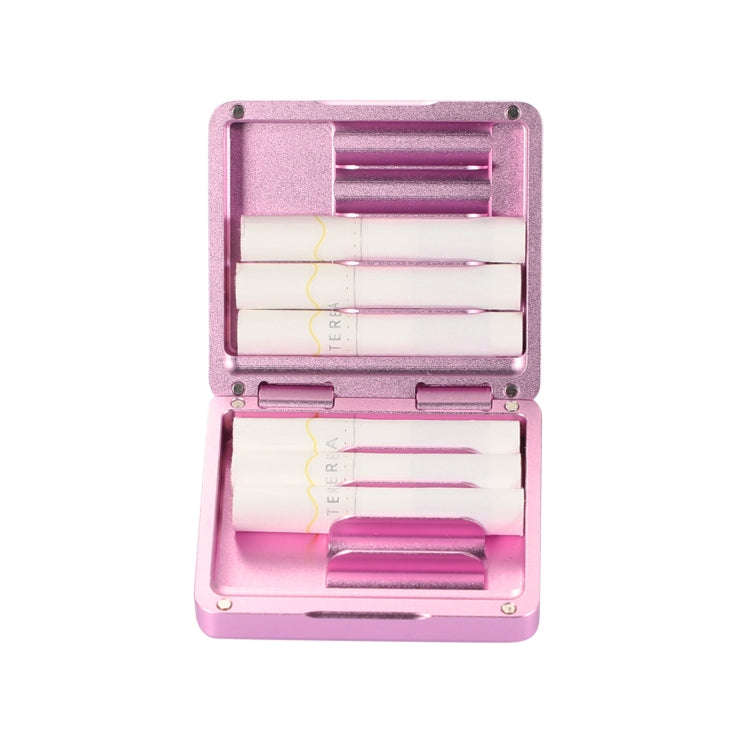 For IQOS Series Aluminum Alloy Cigarette Case, Capacity:10 pcs(Pink)