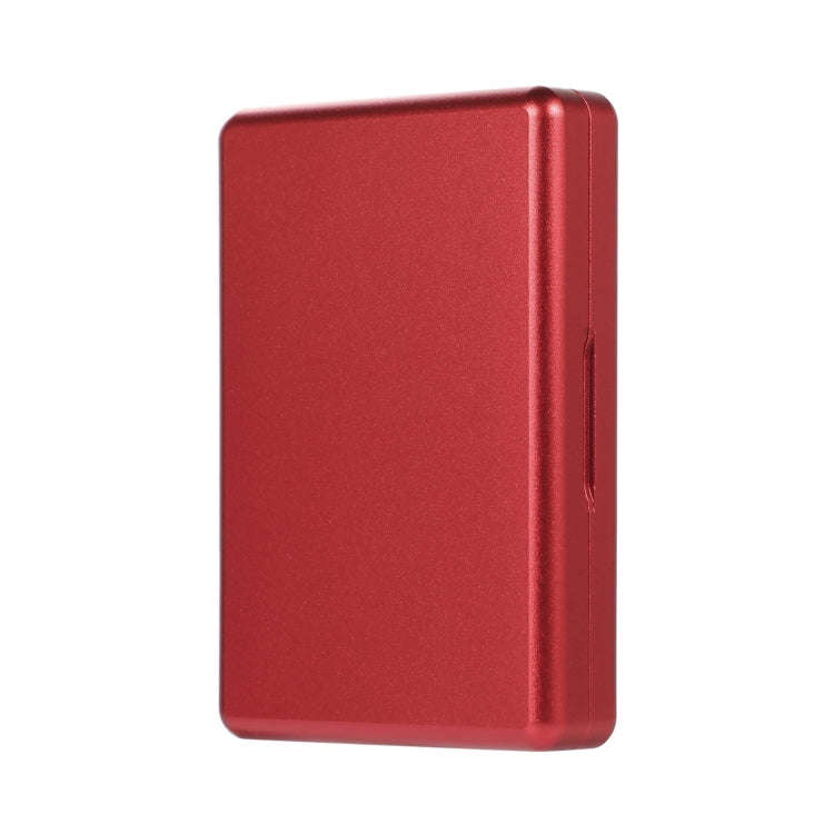 For IQOS Series Aluminum Alloy Dust-proof Cigarette Case, Capacity:20 pcs(Red)