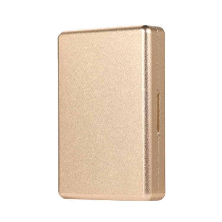 For IQOS Series Aluminum Alloy Dust-proof Cigarette Case, Capacity:20 pcs(Gold)