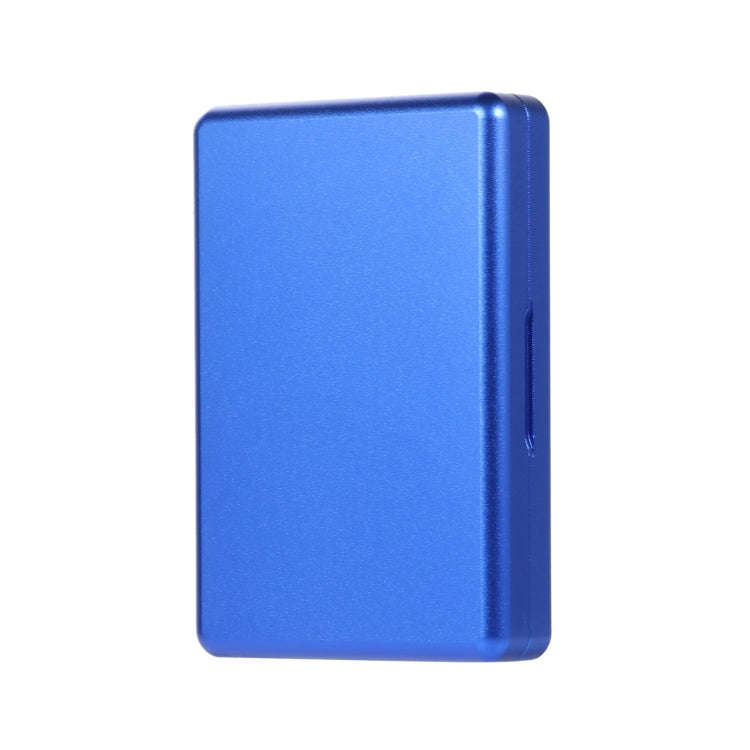 For IQOS Series Aluminum Alloy Dust-proof Cigarette Case, Capacity:20 pcs(Blue)