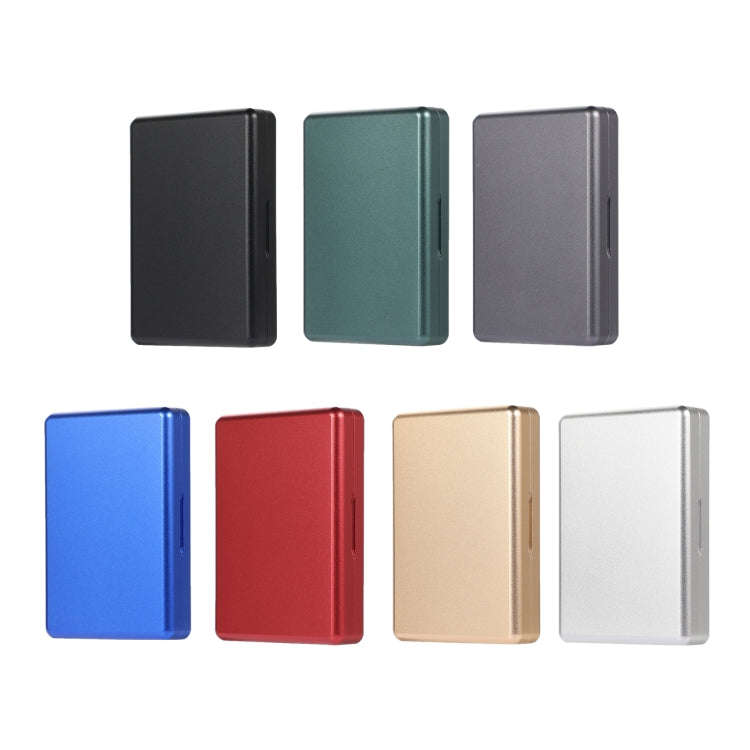 For IQOS Series Aluminum Alloy Dust-proof Cigarette Case, Capacity:20 pcs(Silver)