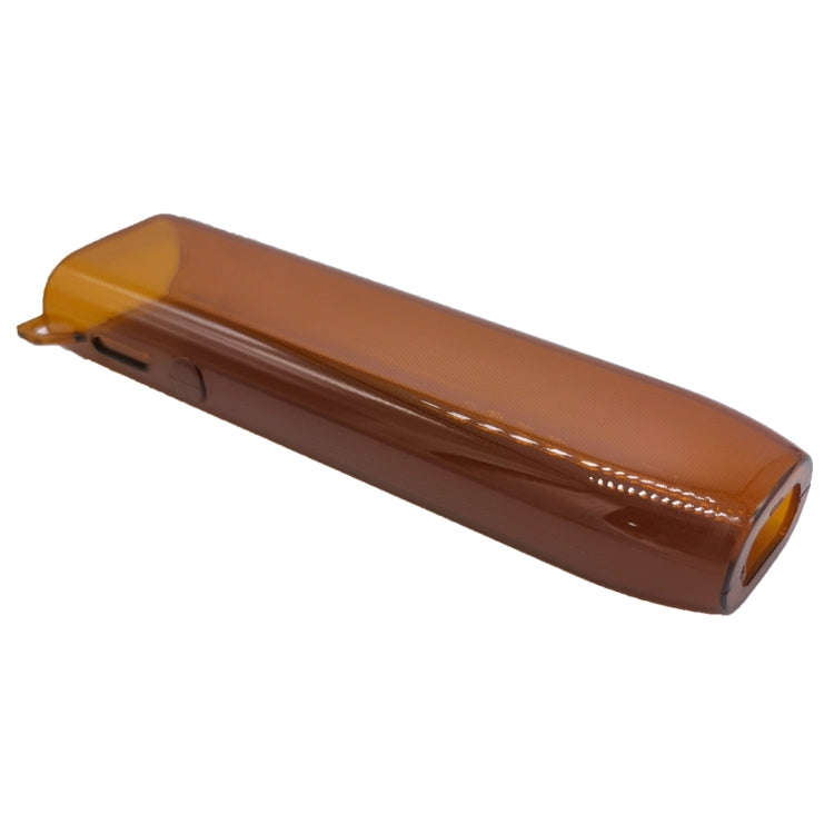 For IQOS ILUMA ONE TPU Electronic Cigarette Case with Lanyard Hole(Caramel)