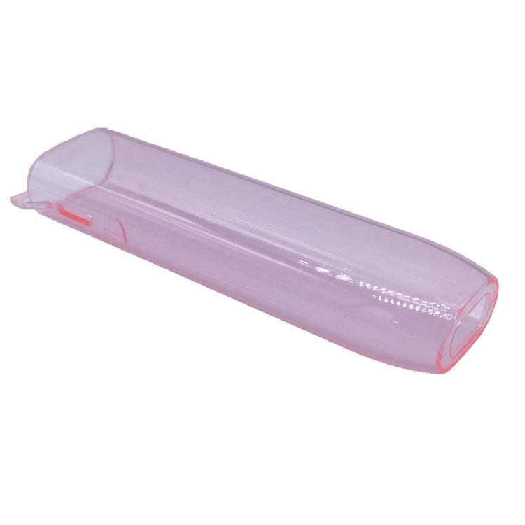 For IQOS ILUMA ONE TPU Electronic Cigarette Case with Lanyard Hole(Transparent Red)