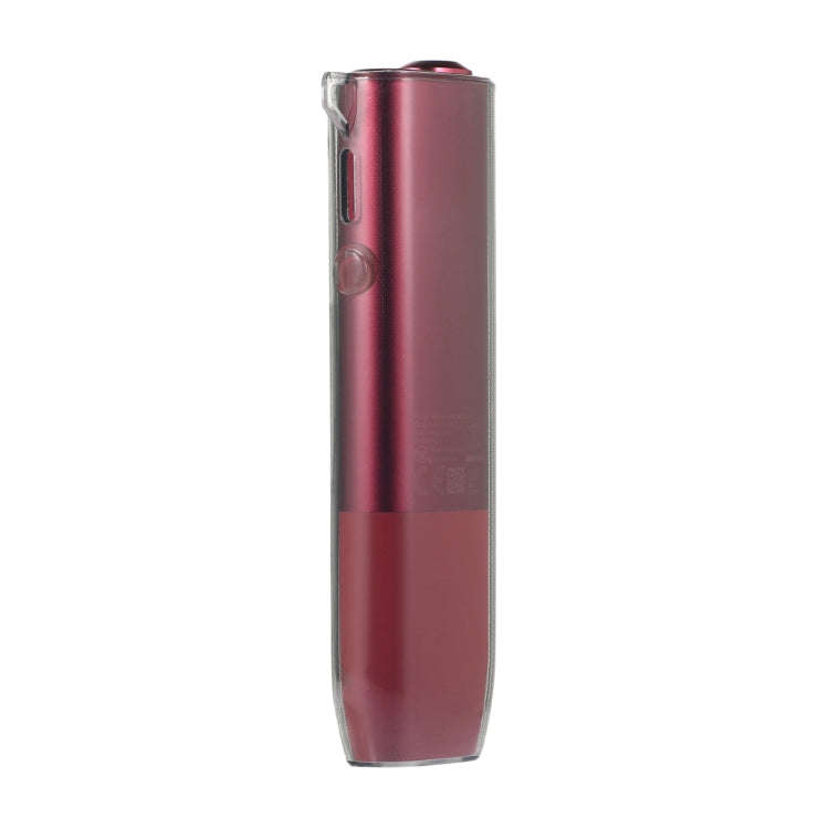 For IQOS ILUMA ONE TPU Electronic Cigarette Case with Lanyard Hole(Transparent Grey)
